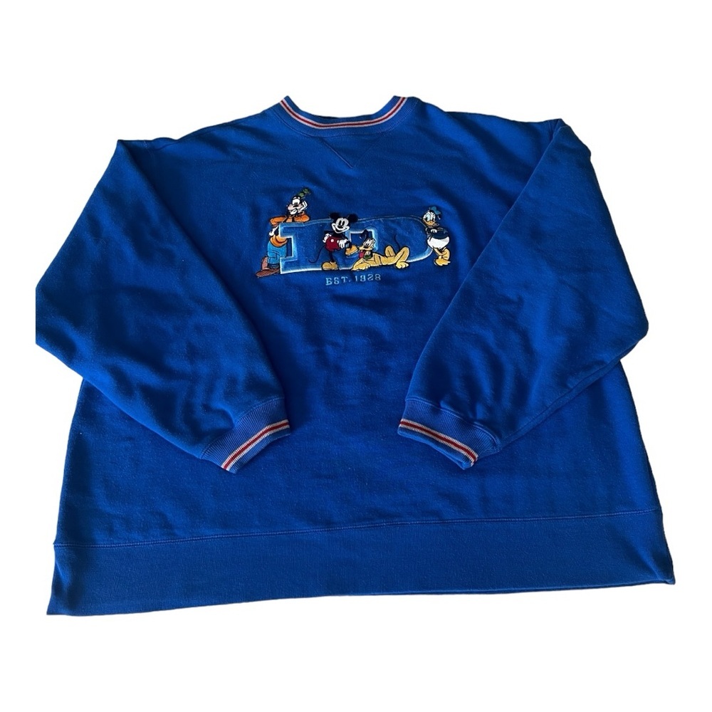 Disney Blue Crewneck Sweater with Characters